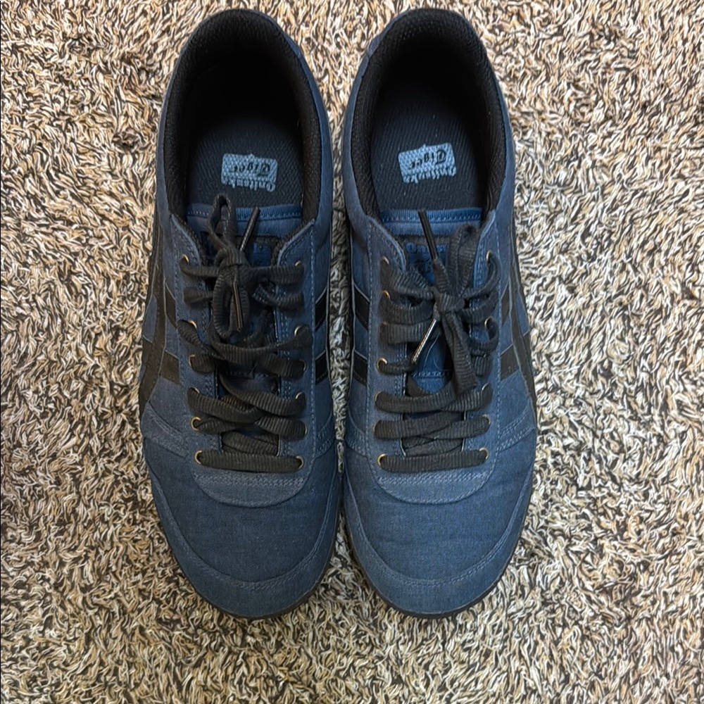 Onitsuka Tiger by Asics Blue Sneakers Classic Low-Top Design